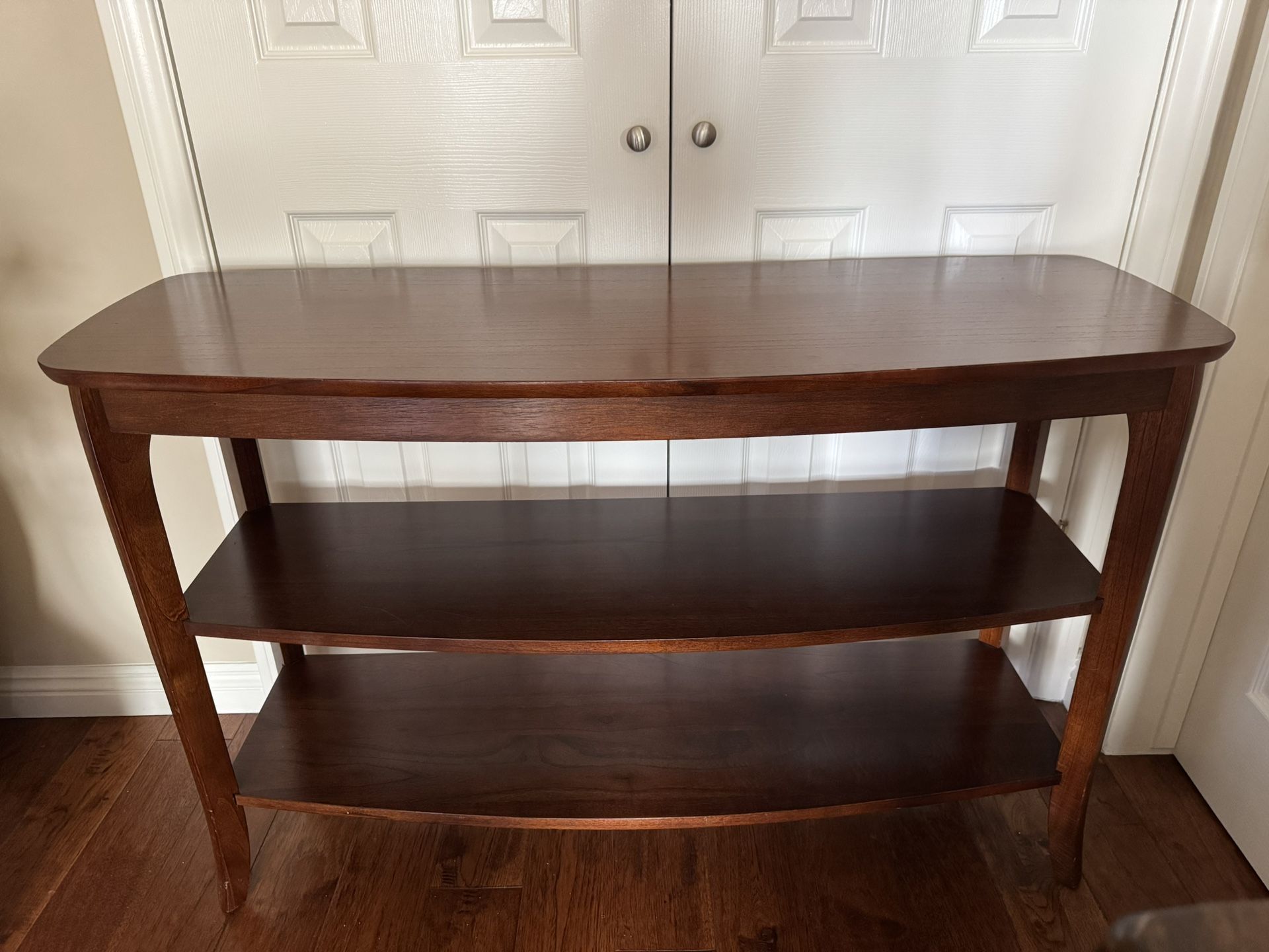 Pottery Barn Mahogany Console Table 
