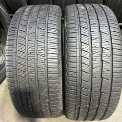 SET OF 2 USED TIRES CONTINENTAL CROSSCONTACT AO…255/45/20