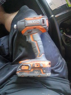 Ridgid Impact Driver Only + One Battery