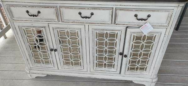 Magnolia Manor Antique White Hall Buffet