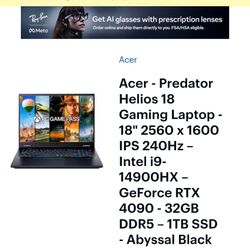 Acer Predator Helios 18 Gaming Laptop
