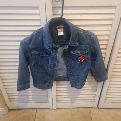 Girls Spider Man Jean Jacket