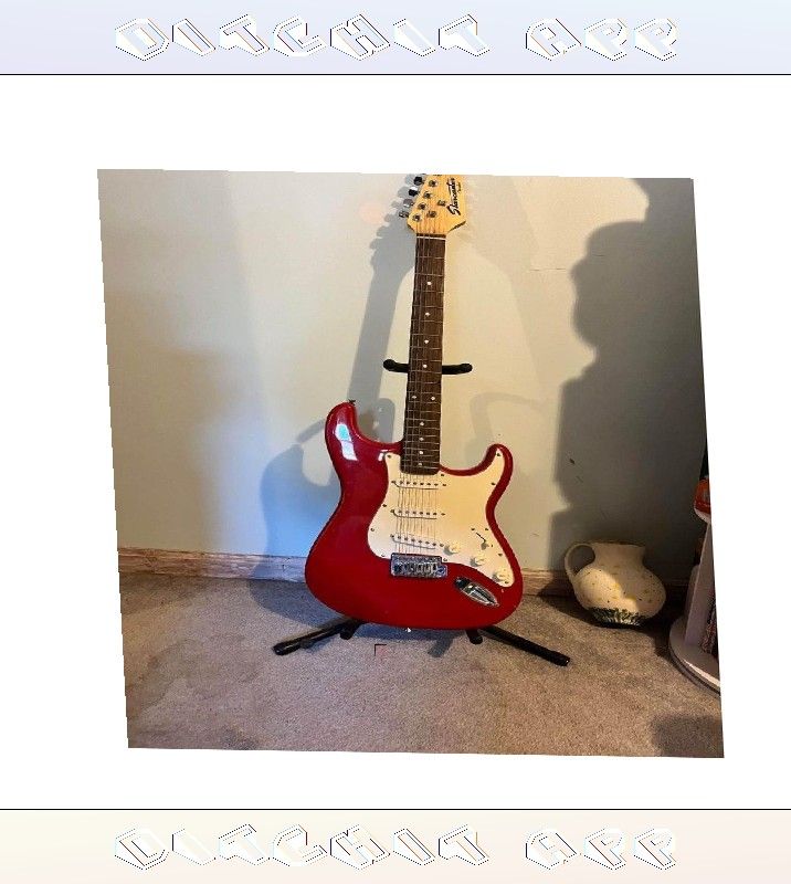 Electric Guitar Rock Hard with Superior Sound Technology option Republican