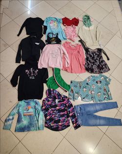 Kids Child Girls Clothes 6-7 Years Lot of 17 Sleepwear Hoodies Disney