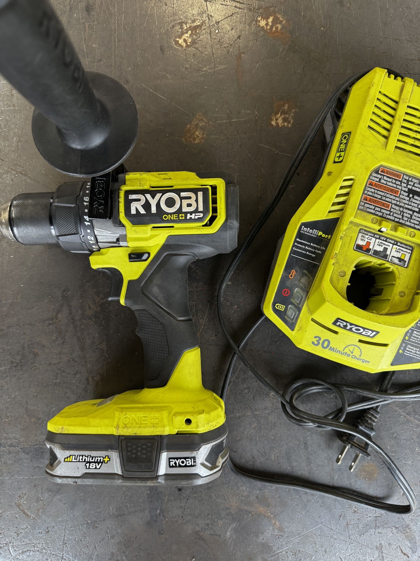 Ryobi Hp Brushless Hammer Drill With 2 Ah Battery And Charger