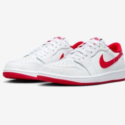 Men's Air Jordan 1 Retro Low OG White/University Red-White (CZ0790 161) sz 9.5 