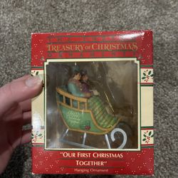 Vintage 1987 Enesco “Our First Christmas Together” Ornament w/ Box
