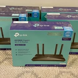 TP-LINK Dual Band Wi-Fi 6 Wireless Router Adapter (Archer AX1800)