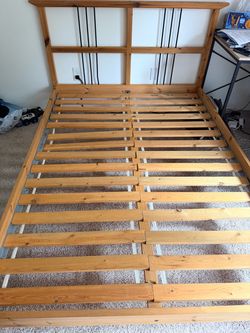 IKEA Wooden Bed Frame Full