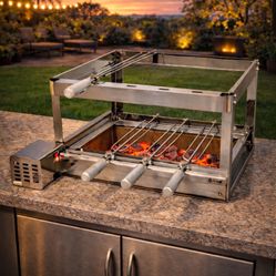 Brazilian Rotisserie System From 3-6 Skewers Assorted Models To Choose From
