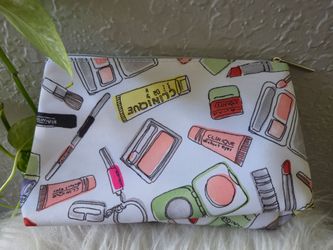 Clinique Beauty Multi Color Cosmetic Make up Zipper bag