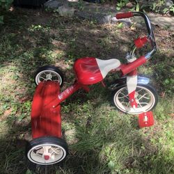 Vintage Retro Radio Flyer Red Tricycle Steel Frame