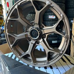 FUEL OFF-ROAD FC903 17x8 6x139 OFFSET 25mm BRONZE $325 each