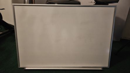 The Board Dudes OfficeMax Aluminum Frame Dry Erase Whiteboard with Marker Tray