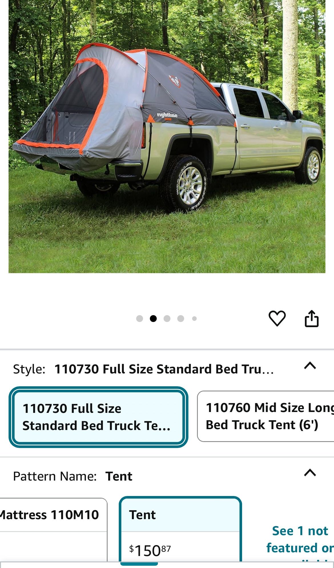 Truck Bed Tent For 6.5 Foot Beds