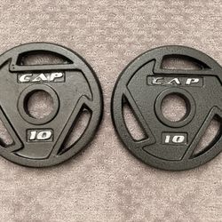 Barbell plate weights 10lbs pair