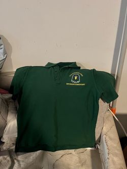Green school uniform t-shirt