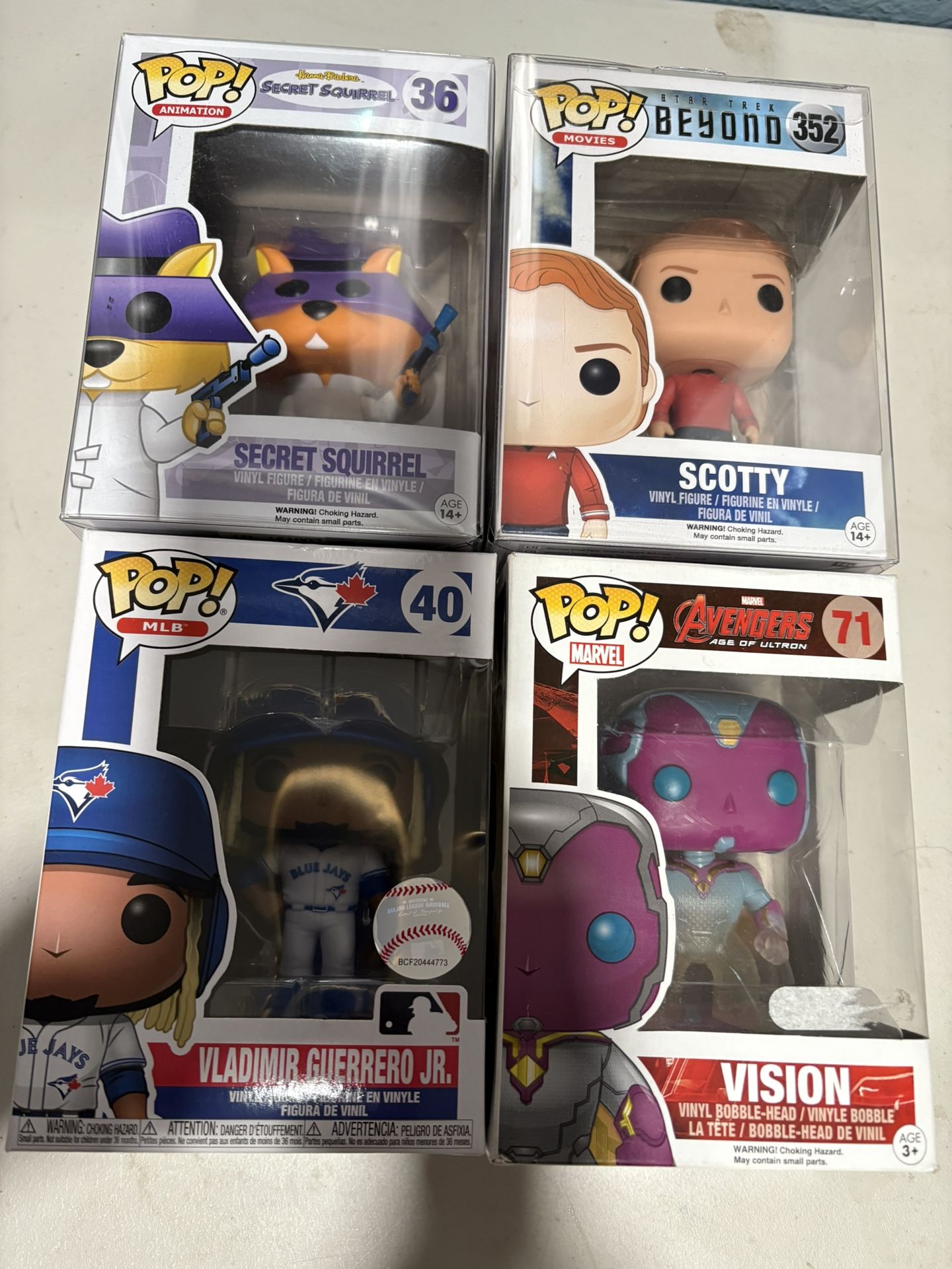 4x FUNKO POP collection - Secret Squirrel & More