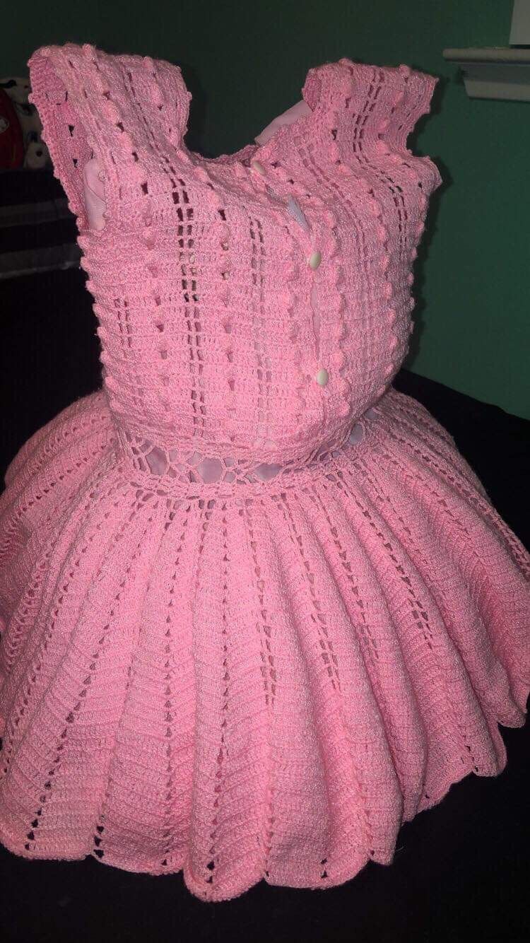 Pink dress for little girls