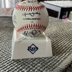 2010 Auto Ball Tampa Bay Rays Collectors Baseball