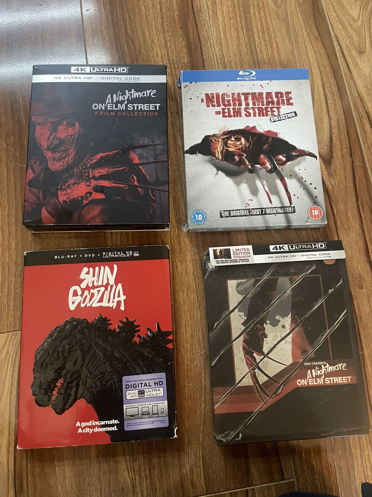 Bluray Steelbook 4k Nightmare On Elm Street Godzilla 