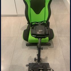 Drift seat with steering wheel and pedals