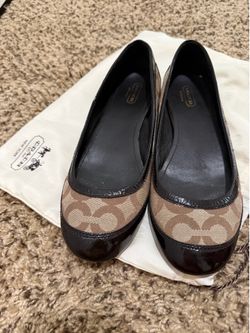 Coach Signature Flats Size 8