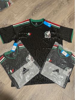 ⚽ FOR SALE: Mundial Mexico National Team Men's Adidas Soccer Special Edition Black  and Ochoa Jerseys ⚽ Price: $65 each  Sizes Available: Small up to