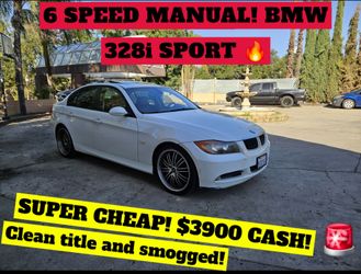 2007 BMW 328i SPORT,6 SPEED MANUAL!CLEAN TITLE,SMOG,2027 JUNE TAGS