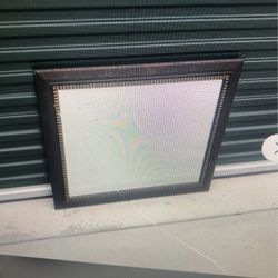 Commercial Wall Mirror With Dark Frame