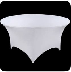 fitted round tablecloths for parties
