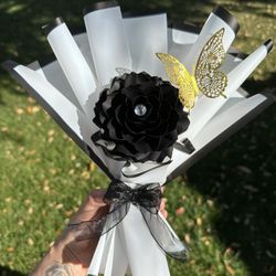 Single Forever Rose Bouquet 🖤