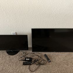 2 Vizio TVs One 40” And One 26” $50 For Both TVs