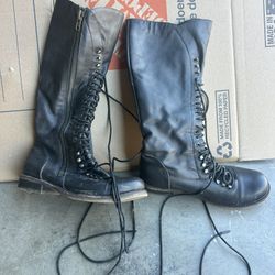 Leather Boots Size 9
