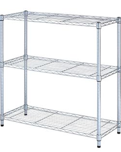 3-Tier Chrome Wire Storage Shelving Unit
