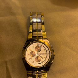 Kelska Quartz Chronograph Watch - Two-Tone Gold & Silver Style