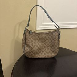 Brown and green Single Zip Coach Bag NWT AND PACKAGING NWT/NEW 