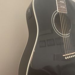 Ibanez Guitar . Black With Built In Tuner 