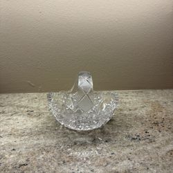 Home Decor Small Glass Trinket Dish With Handle