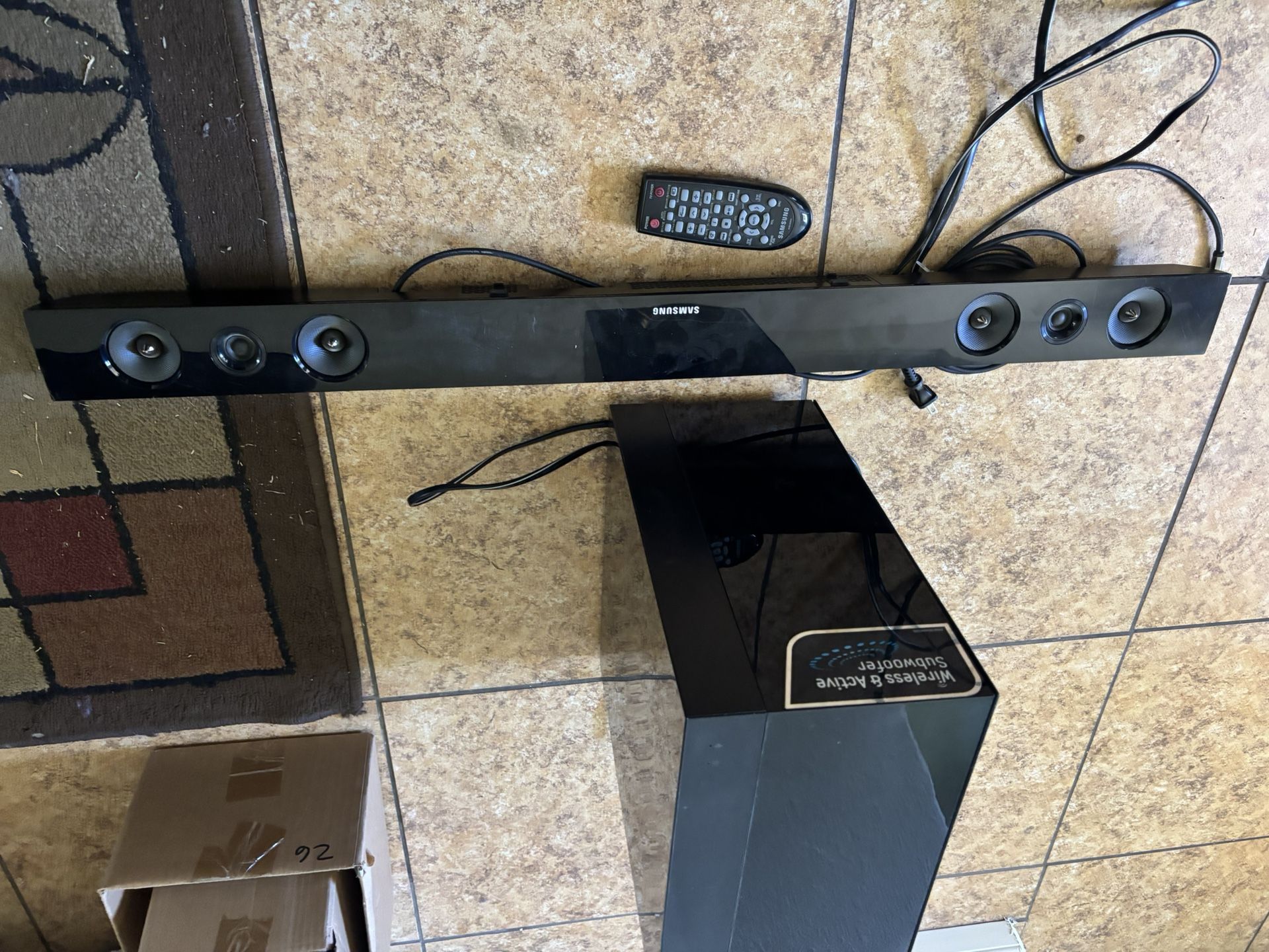 Sound Bar And Blu-ray Player