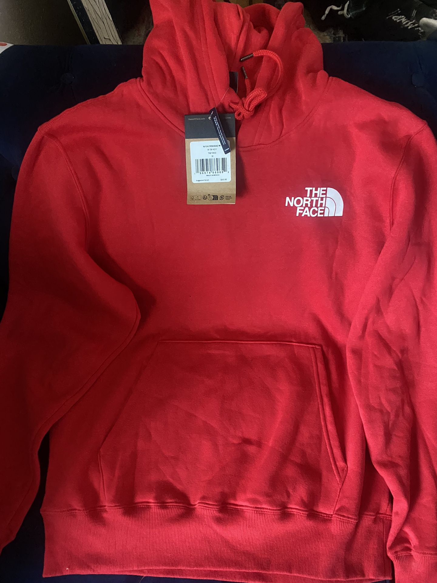 Brand New North Face Men’s Red Hoodie