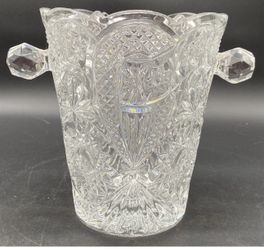 Vintage Bohemian Crystal Ice Bucket/Champagne Cooler