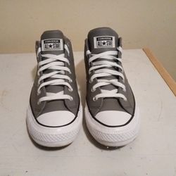 Gray And White Converse Size 10 And 1/2