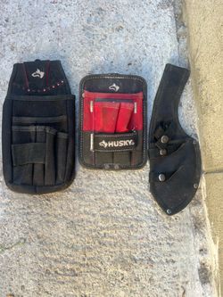 Husky Tool Belt Pouches Set of 3