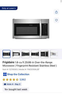 Frigidaire Microwave 
