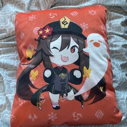 Double-sided Genshin Impact Hu Tao Small Pillow