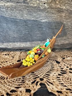 Vintage Thai floating market boat souvenir