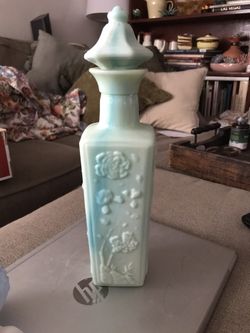 Vintage Jadeite Jim beam Decanter