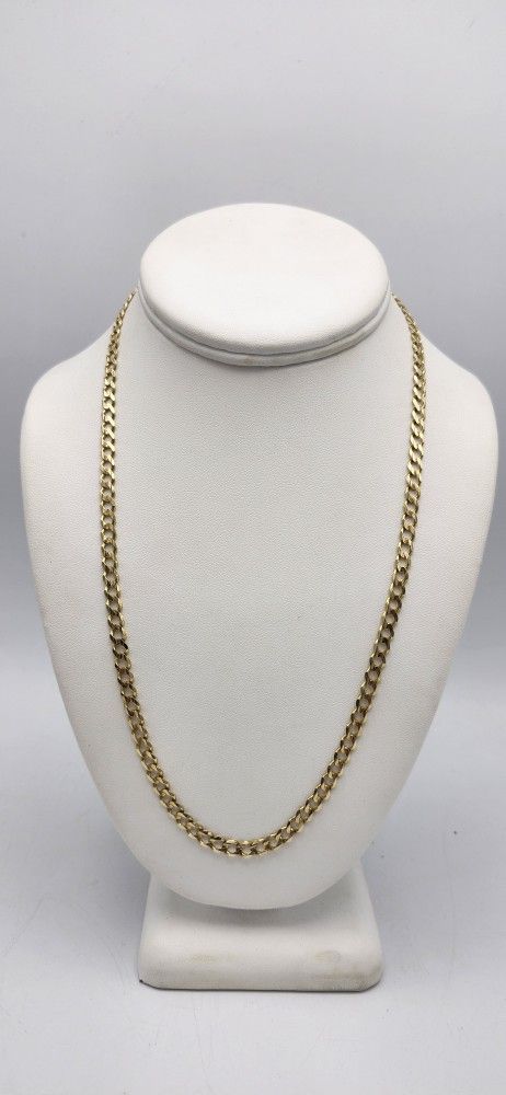 14kt Gold Curb Link Chain 16G 21"