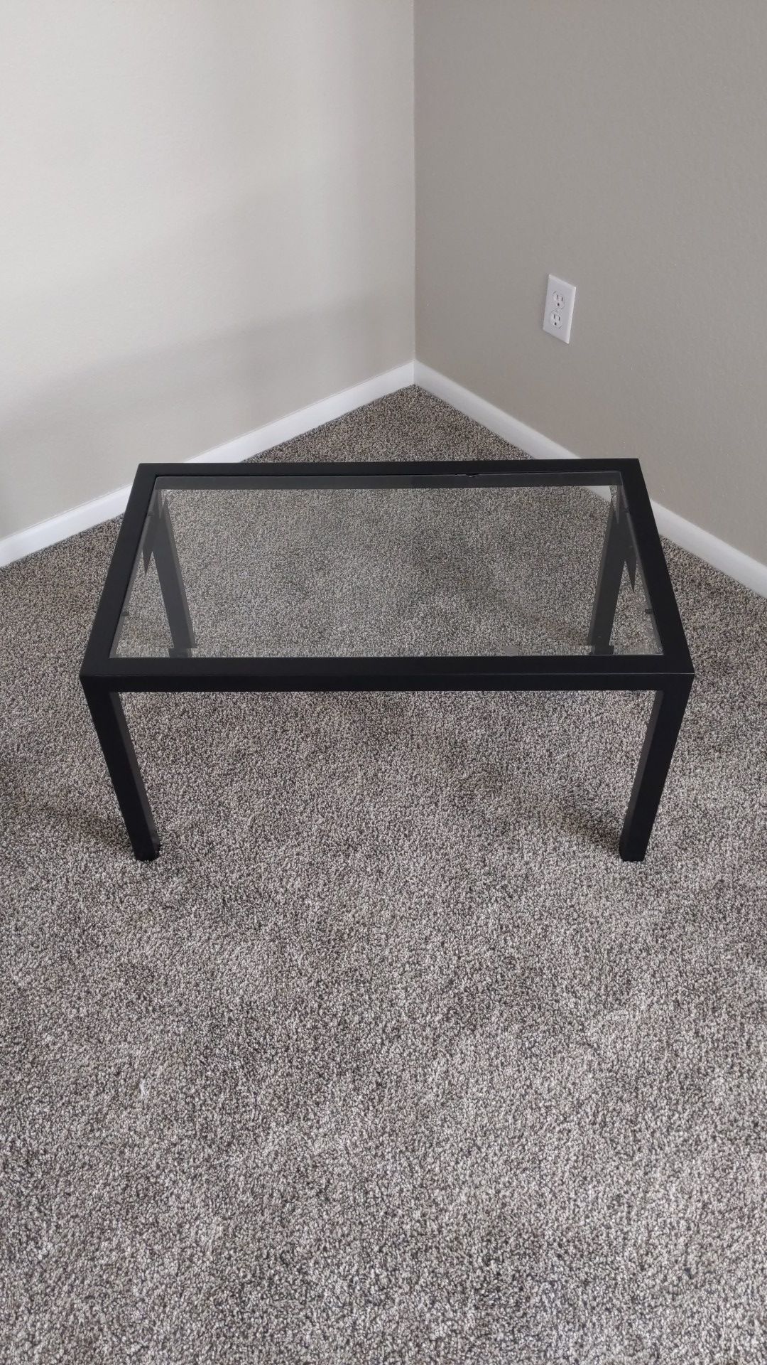 Metal and Glass Coffee Table